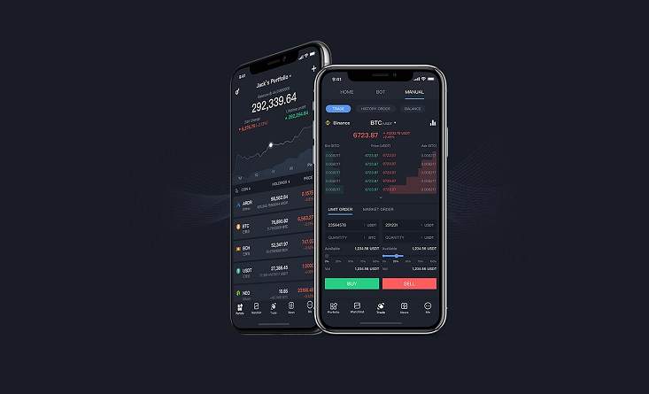 trade crypto mobile