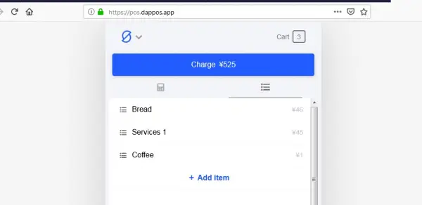 Dappos payment app