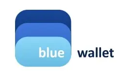 Blue wallet logo for lightning network Bitcoin