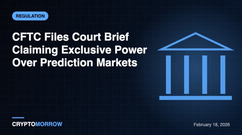 CFTC Files Court Brief Claiming Exclusive Power Over Prediction Markets