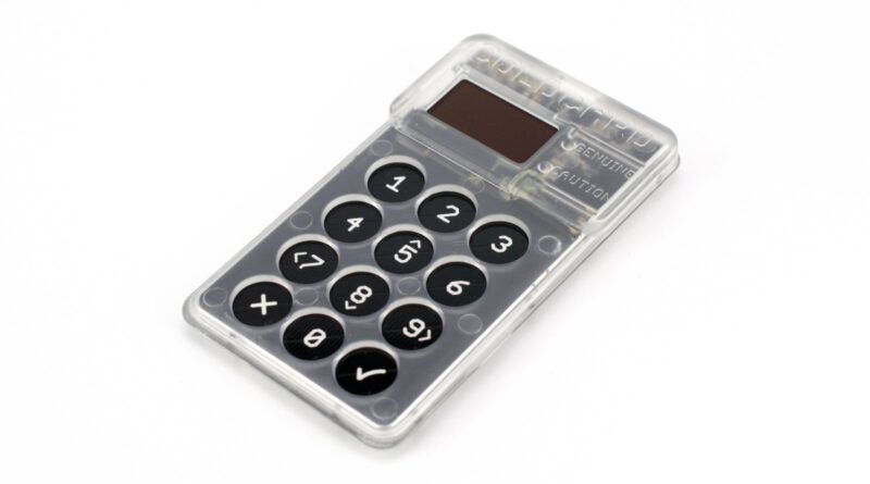 Coinkite Coldcard hardware bitcoin wallet close-up