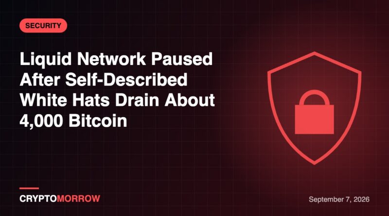 Liquid Network Paused After Self-Described White Hats Drain About 4,000 Bitcoin