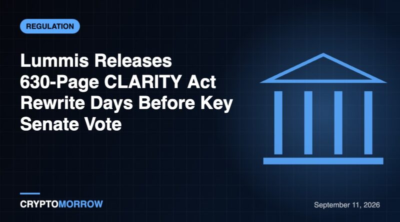 Lummis Releases 630-Page CLARITY Act Rewrite Days Before Key Senate Vote